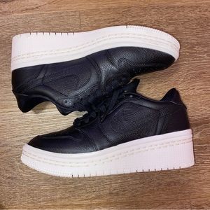 Women Nike wedge sneakers Michael Jordan size 8 black